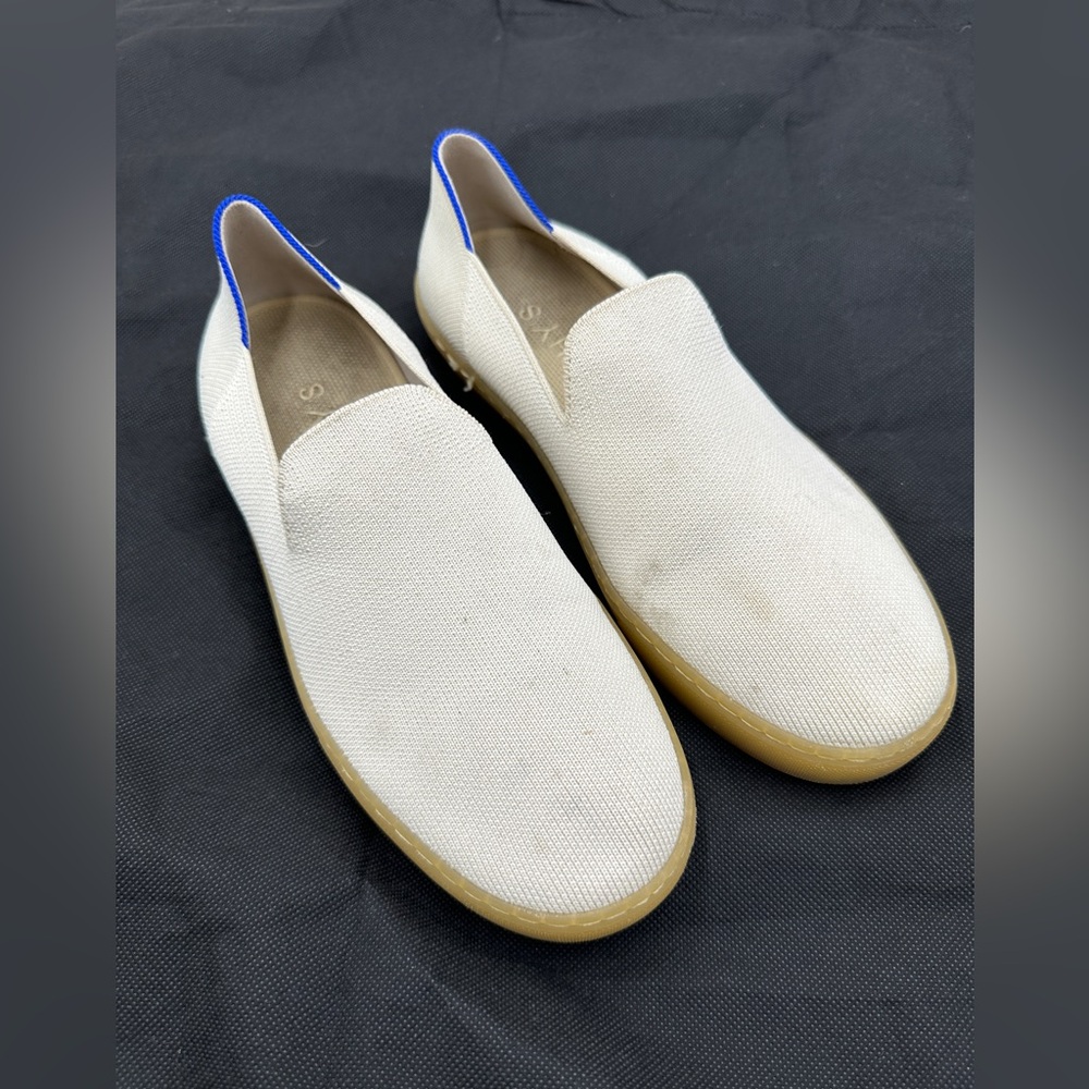 Rothy's‎ Original Slip On Sneaker white navy 9.5